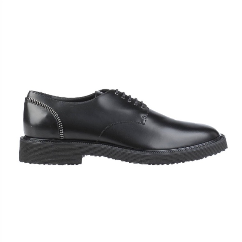 Giuseppe Zanotti Black Leather Zipper Shoes